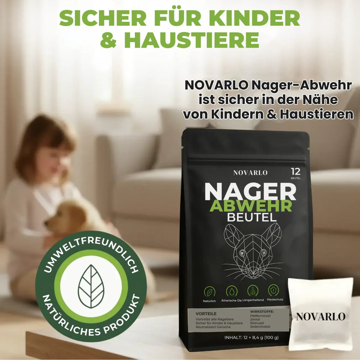 Sicher für Kinder und Haustiere