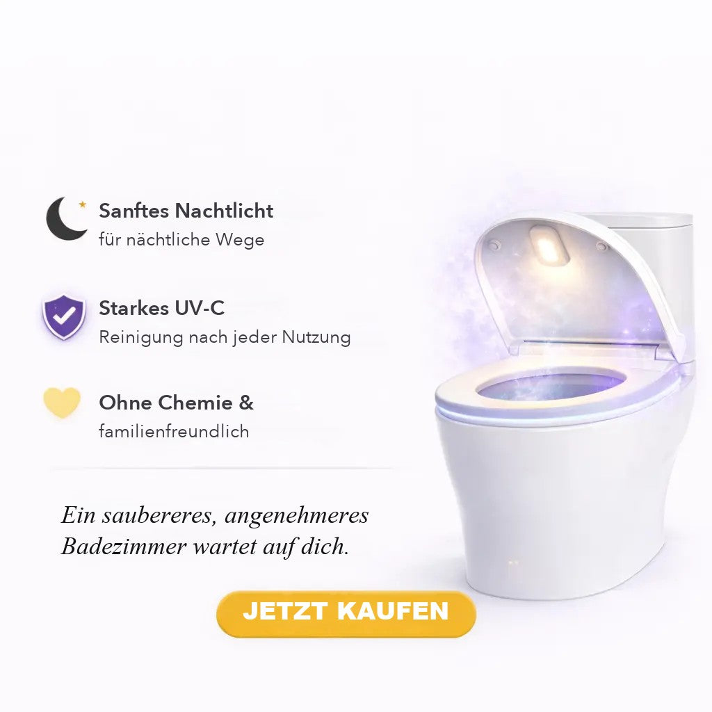 Vorteile: sanftes Nachtlicht, UV-C-Reinigung, ohne Chemie